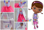 Load image into Gallery viewer, Doc Mcstuffins Dress- Doc Mcstuffins Tutu Dress- Doc Mcstuffins tutu- Doc Mcstuffins Birthday Dress
