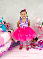 Load image into Gallery viewer, Doc Mcstuffins Dress- Doc Mcstuffins Tutu Dress- Doc Mcstuffins tutu- Doc Mcstuffins Birthday Dress
