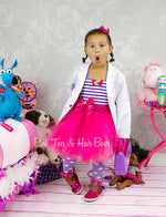 Load image into Gallery viewer, Doc Mcstuffins Dress- Doc Mcstuffins Tutu Dress- Doc Mcstuffins tutu- Doc Mcstuffins Birthday Dress
