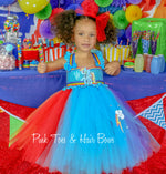 Load image into Gallery viewer, Rainbow Dash Dress- Rainbow Dash Tutu Dress- My little pony tutu- My little pony Birthday Dress
