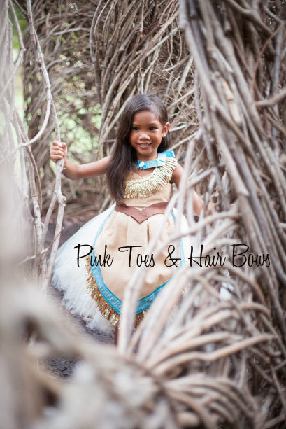 Pocahontas Dress- Pocahontas costume- Pocahontas tutu dress