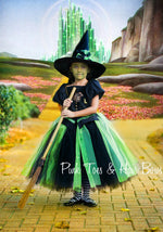 Load image into Gallery viewer, Wicked Witch Tutu dress- Wicked witch Dress-Wicked Witch costume
