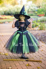 Load image into Gallery viewer, Wicked Witch Tutu dress- Wicked witch Dress-Wicked Witch costume
