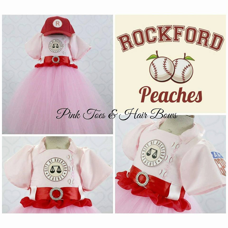 Rockford Peach tutu dress- Rockford peach costume- Rockford peach dress