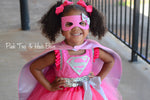 Load image into Gallery viewer, Super girl costume- super girl tutu dress- super girl costume- superman dress-superman tutu
