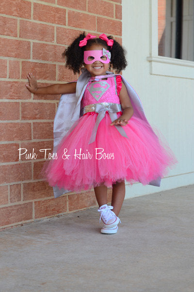 Super girl costume- super girl tutu dress- super girl costume- superman dress-superman tutu