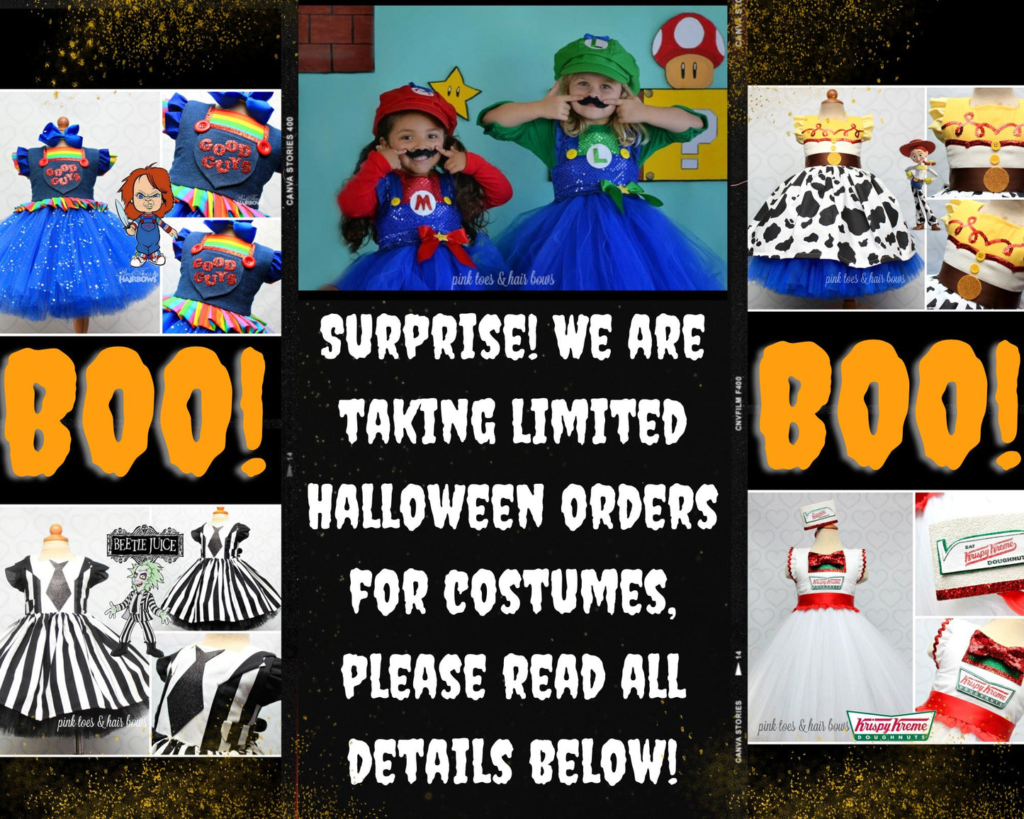 Halloween tutu costumes-Limited availability- DO NOT PURCHASE WITHOUT APPROVAL