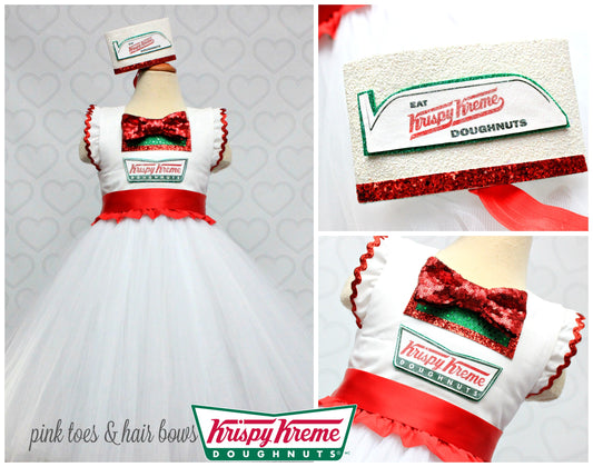 Krispy Kreme Dress-Krispy Kreme costume- Krispy Kreme tutu-Krispy Kreme tutu dress