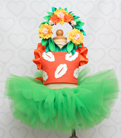 Lilo and Stitch birthday Dress- Lilo and Stitch Tutu Dress-Lilo and St Pink Toes & Hair Bows Lilo and Stitch birthday Dress- Lilo and Stitch Tutu Dress-Lilo and St Pink Toes & Hair Bows