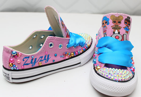 Lol doll shoes- Lol doll bling Converse-Girls Lol doll Shoes-Lol doll ...