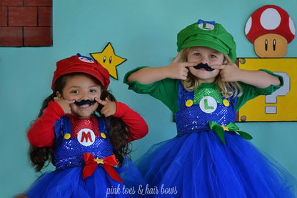 Super mario bros tutu dress- Luigi Costume- luigi dress-luigi tutu-lui – Pink Toes & Hair Bows Super mario bros tutu dress- Luigi Costume- luigi dress-luigi tutu-lui – Pink Toes & Hair Bows