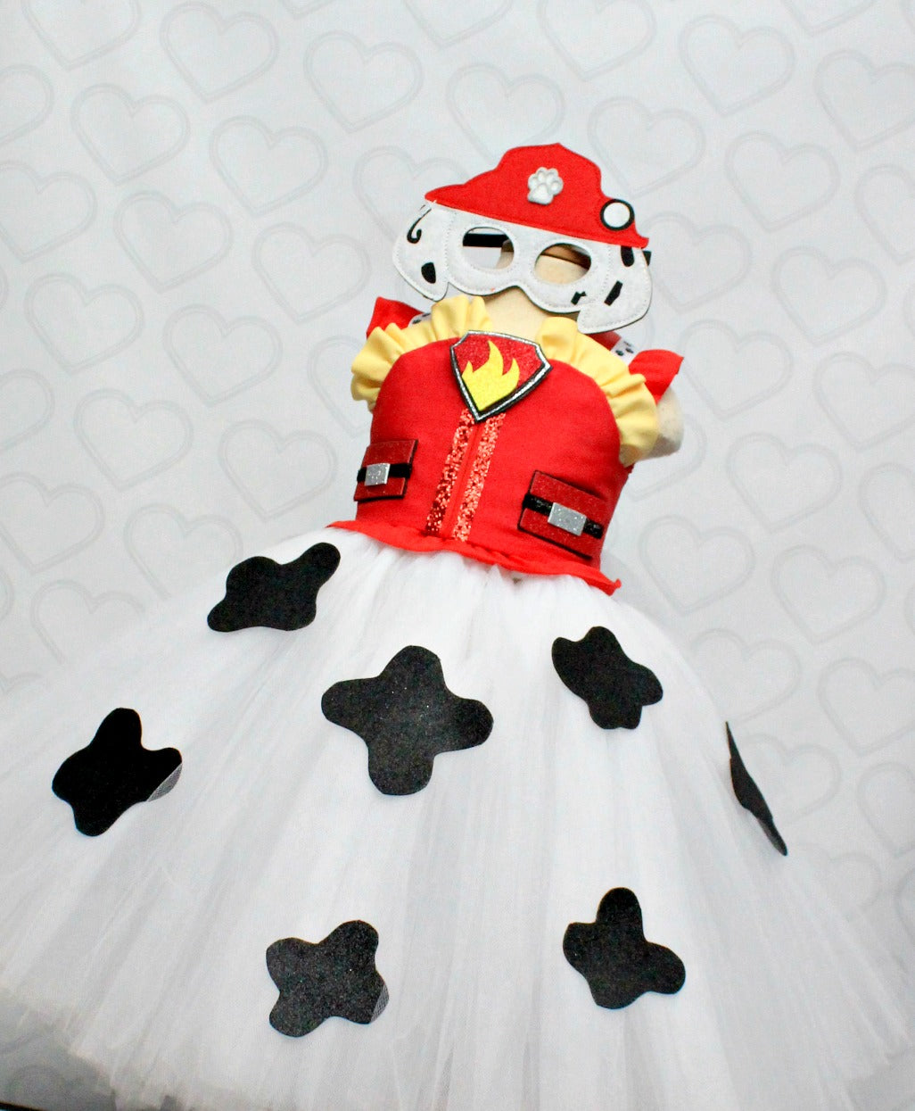 Paw patrol Costume- Marshall costume- Marshall paw patrol tutu dress-paw patrol tutu-Marshall dress