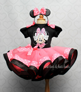 Mouse Tutu set- mouse outfit- mouse birthday outfit