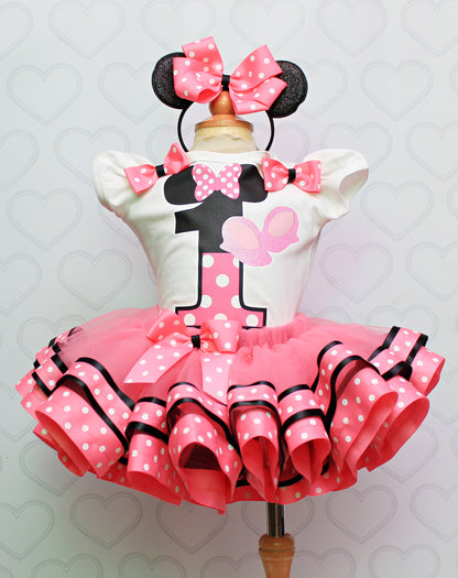 Mouse Tutu set- mouse outfit- mouse birthday outfit