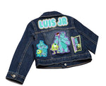 Load image into Gallery viewer, Monsters inc outfit -Monsters inc Denim Set-Boys Monsters inc denim set- Monsters inc Birthday outfit
