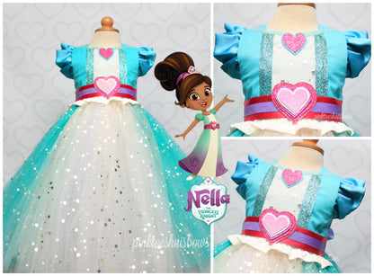 Nella the Princess Knight Dress-Nella the Princess Knight costume- Nella the Princess Knight tutu dress