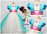 Load image into Gallery viewer, Nella the Princess Knight Dress-Nella the Princess Knight costume- Nella the Princess Knight tutu dress
