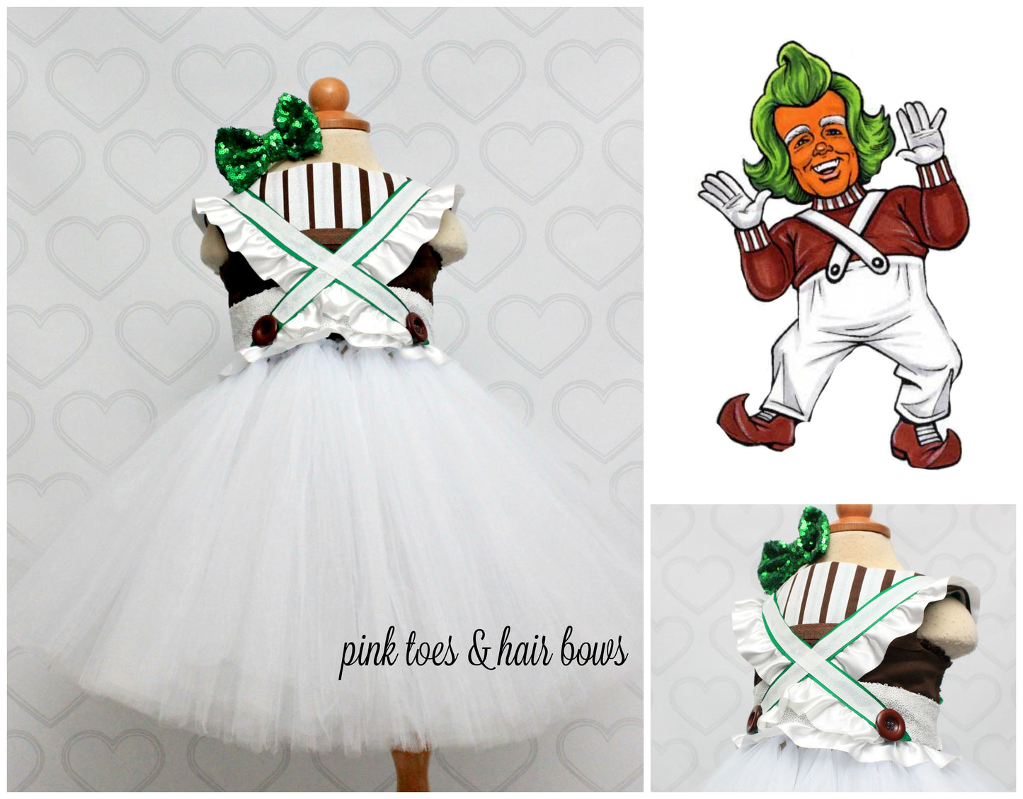 Oompa Loompa Costume- Oompa Loompa Dress- Oompa Loompa tutu dress-willy wonka dress