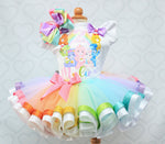 Load image into Gallery viewer, Care Bears tutu set-Care Bears outfit-Care Bears dress-Pastel
