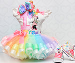 Load image into Gallery viewer, Mouse Tutu set- mouse outfit- mouse birthday outfit-Pastel mouse tutu

