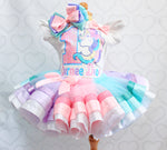 Load image into Gallery viewer, Unicorn tutu set- Unicorn outfit-Unicorn dress- unicorn party-unicorn birthday-Deluxe
