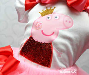 Peppa the Pig tutu set-Peppa the Pig outfit-Peppa the Pig dress
