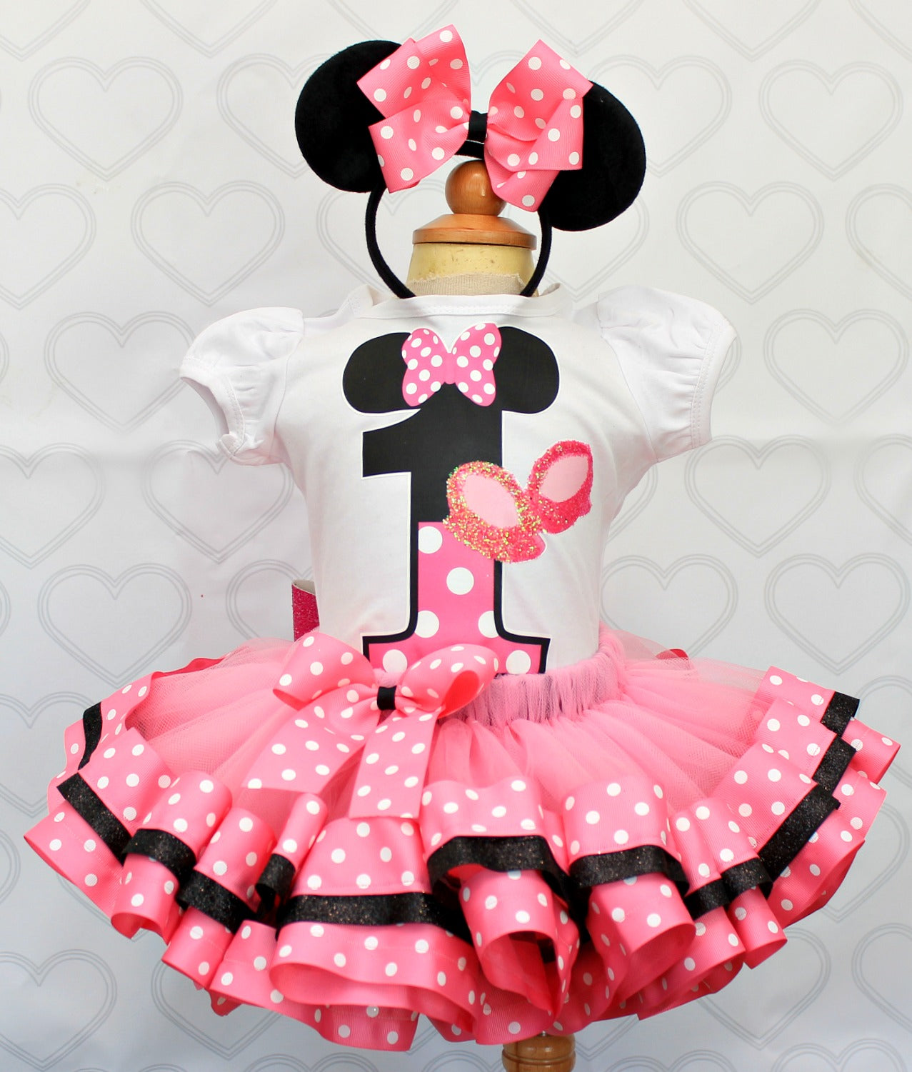 Mouse Tutu set- mouse outfit- mouse birthday outfit