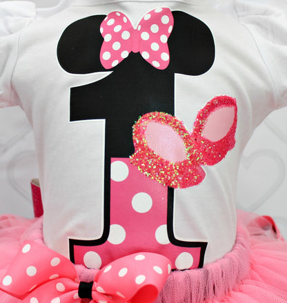 Mouse Tutu set- mouse outfit- mouse birthday outfit