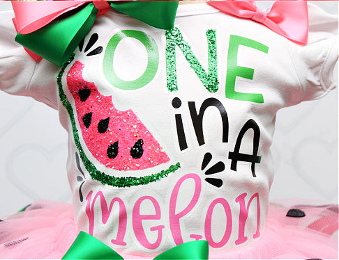 Watermelon tutu set-Watermelon outfit-Watermelon dress-One in a melon tutu set