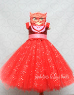 Load image into Gallery viewer, Pj mask owlette dress-pj mask outfit-pj mask dress-owlette dress

