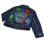 Load image into Gallery viewer, Pj mask Denim Set-Boys Pj mask denim set-Pj mask Birthday outfit-Pj mask boys outfit
