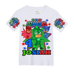 Load image into Gallery viewer, Pj Mask overalls-Pj Mask outfit-Pj Mask birthday shirt-Pj Mask birthday outfit
