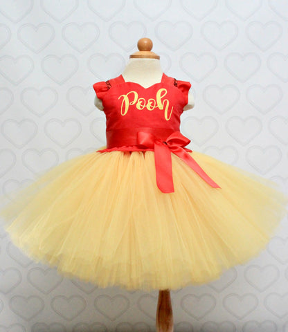 Winnie the pooh Costume-Winnie the pooh Tutu Dress- Winnie the pooh dress