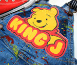Load image into Gallery viewer, Winnie the Pooh Overalls-Winnie the pooh Birthday Overalls-Winnie the pooh Birthday outfit
