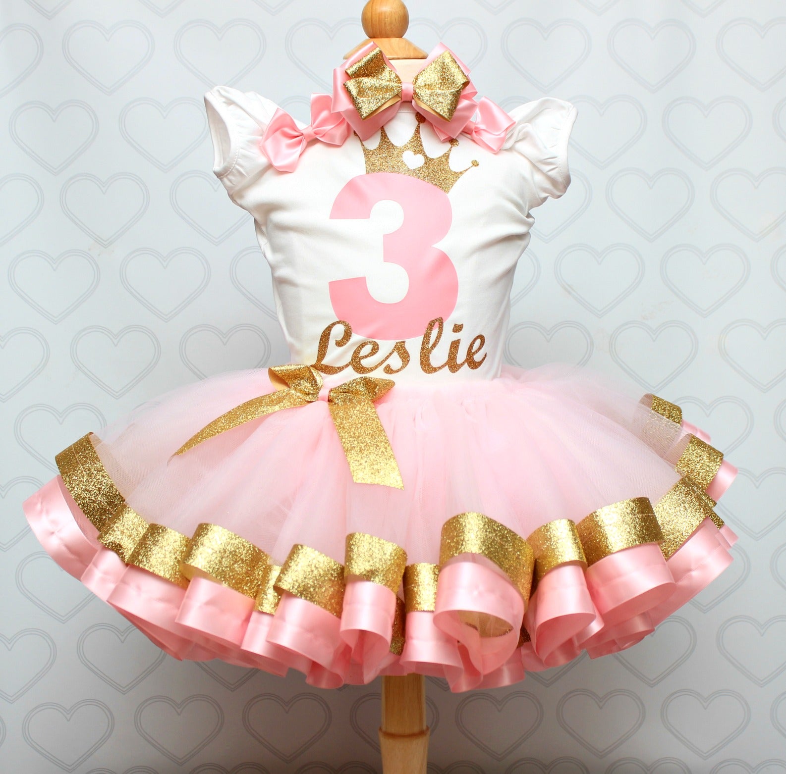 Princess tutu set-Girls Birthday outfit-Princess tutu dress