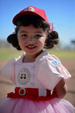 Load image into Gallery viewer, Rockford Peach tutu dress- Rockford peach costume- Rockford peach dress
