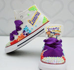 Load image into Gallery viewer, Rugrats shoes- Rugrats bling Converse-Girls Rugrats Shoes-Rugrats Converse
