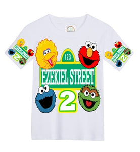 Sesame street overalls-Sesame street outfit-Sesame street birthday shi ...