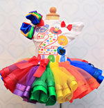 Load image into Gallery viewer, Sesame tutu set- sesame outfit-sesame birthday outfit

