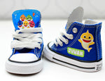 Load image into Gallery viewer, Baby Shark shoes-Baby Shark Converse-Boys Baby Shark Shoes
