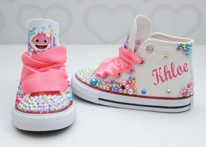 Baby shark shoes- Baby shark bling Converse-Girls Baby shark Shoes