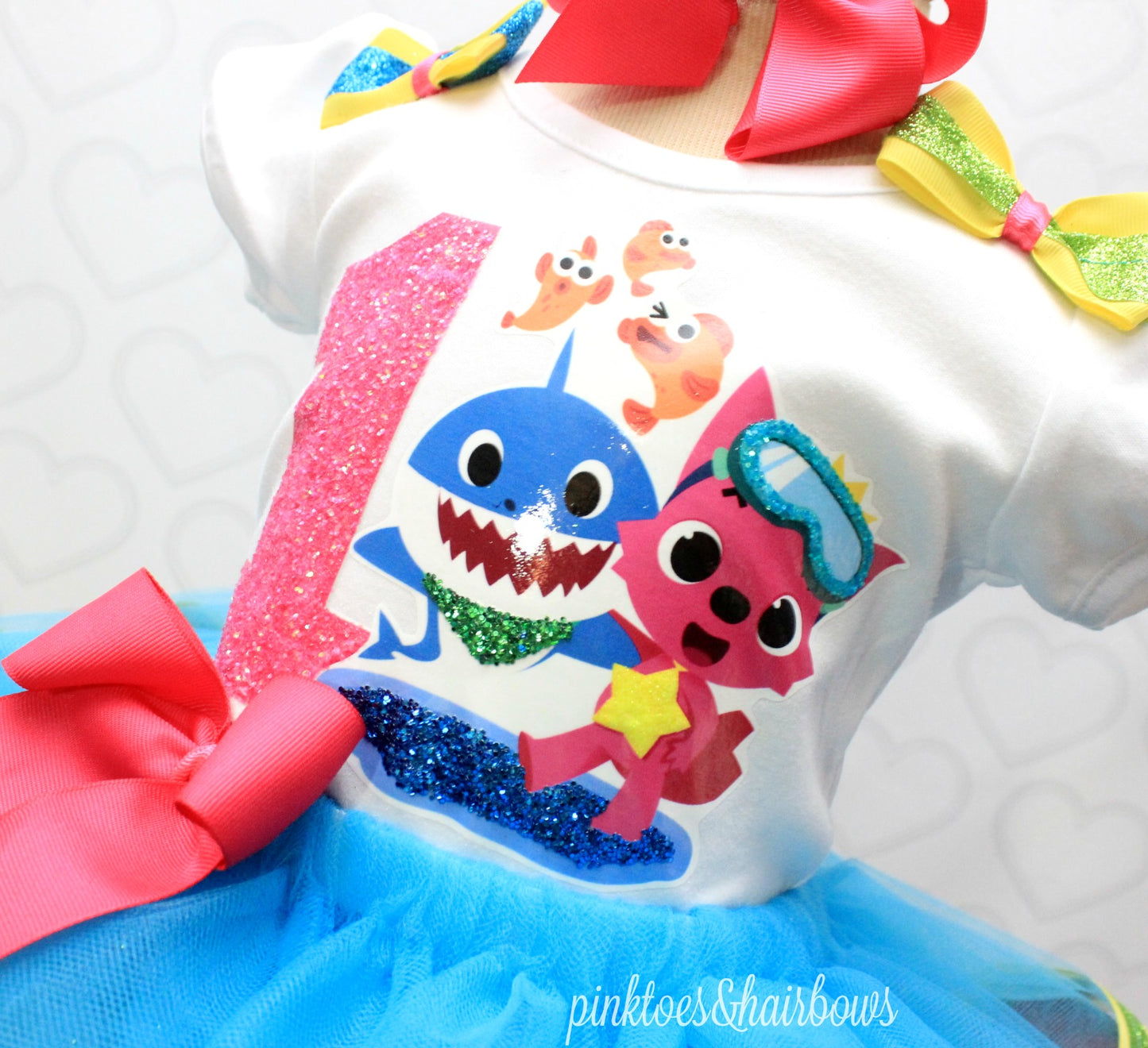 Shark tutu set- Shark Birthday Outfit