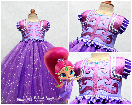 Shimmer and Shine Costume- Shimmer and Shine Dress- Shimmer and Shine tutu dress-Shimmer and shine