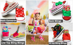 Load image into Gallery viewer, Girls Converse shoes- Girls Converse-Girls Bling Shoes-Bling Converse-Custom
