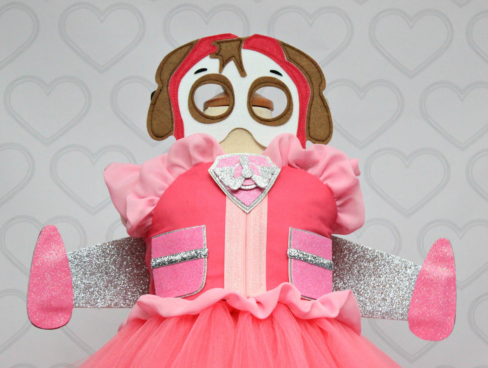 Paw patrol Costume- Skye costume- Skye paw patrol tutu dress-paw patro Pink Toes & Hair Bows Paw patrol Costume- Skye costume- Skye paw patrol tutu dress-paw patro Pink Toes & Hair Bows