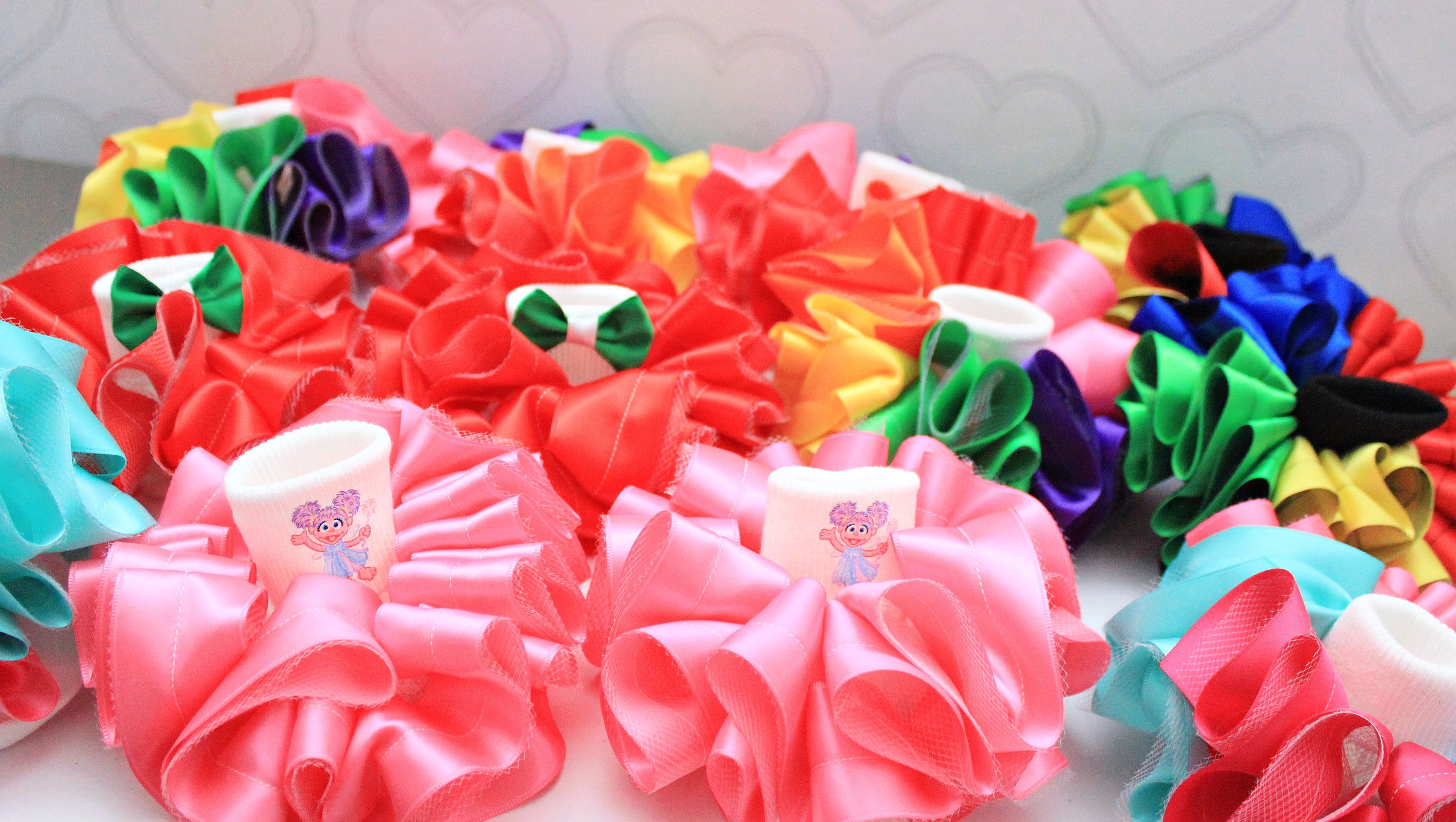 Ribbon Trim Tutu ruffle anklets-Tutu anklets-girls ribbon anklets- ADD ON TO EXISTING ORDER ONLY- NOT SOLD SEPARATE