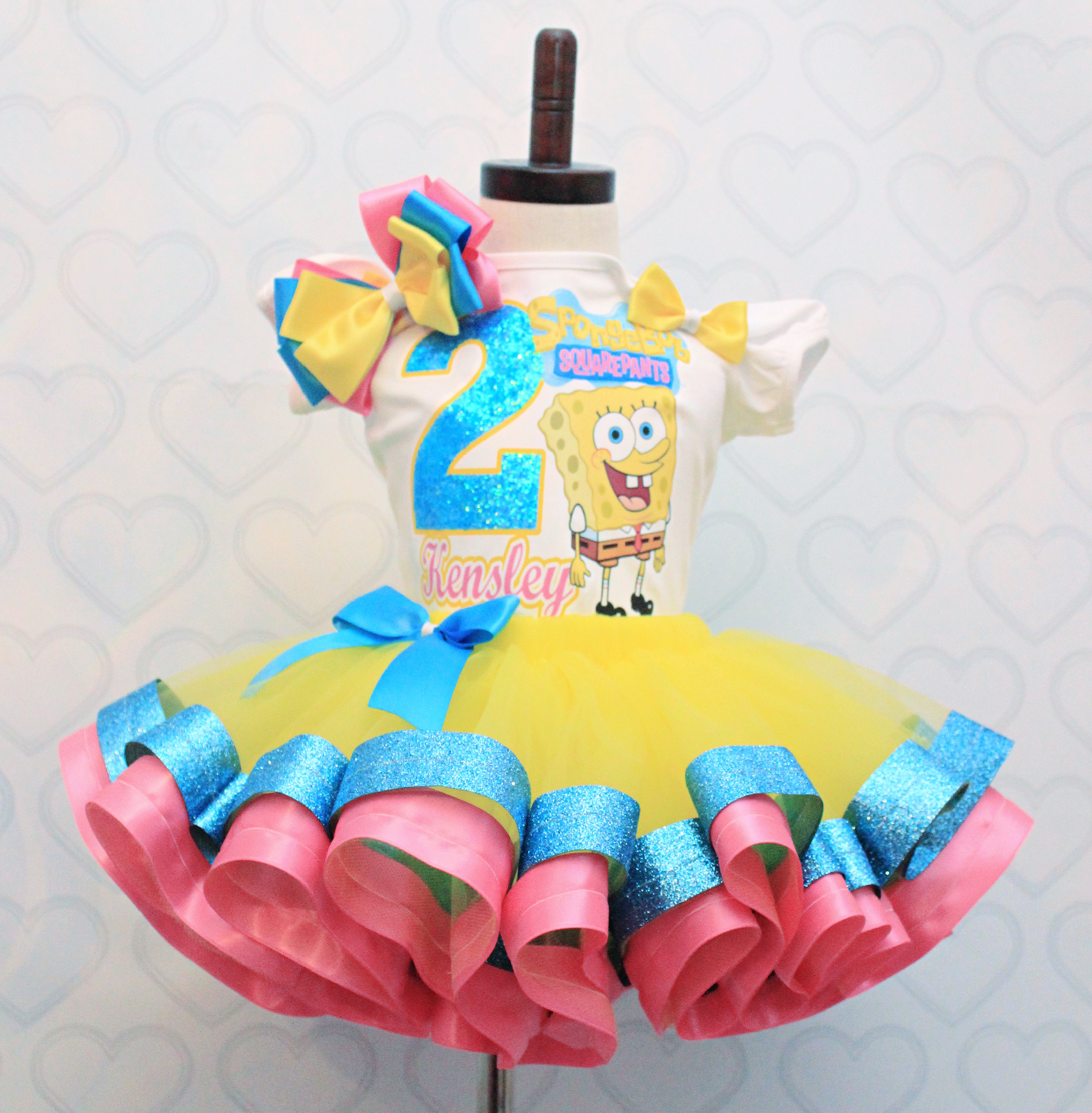 Spongebob tutu set-Spongebob outfit-Spongebob dress-Spongebob birthday