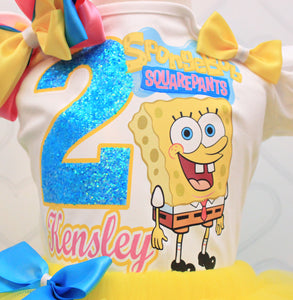 Spongebob tutu set-Spongebob outfit-Spongebob dress-Spongebob birthday