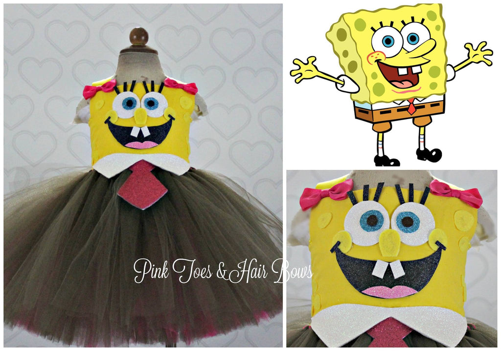 Spongebob Dress- Spongebob Tutu Dress-Spongebob Costume – Pink Toes ...