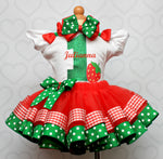 Load image into Gallery viewer, Strawberry tutu set-Strawberry outfit-Strawberry dress
